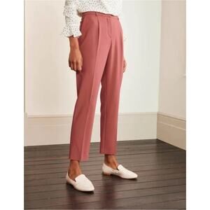 Boden Pants Womens 14 Regular Pink Dusty Rose Bridport Straight Leg High Rise